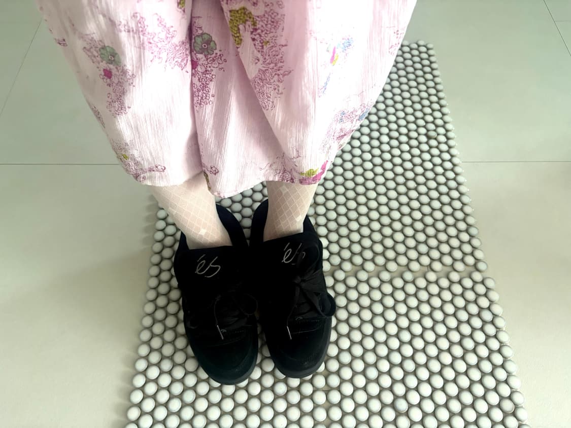 pink floral skirt 상품이미지2