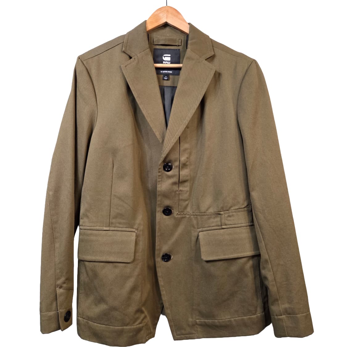 G-STAR RAW 카키색 남성 블레이저(M) 상품이미지1