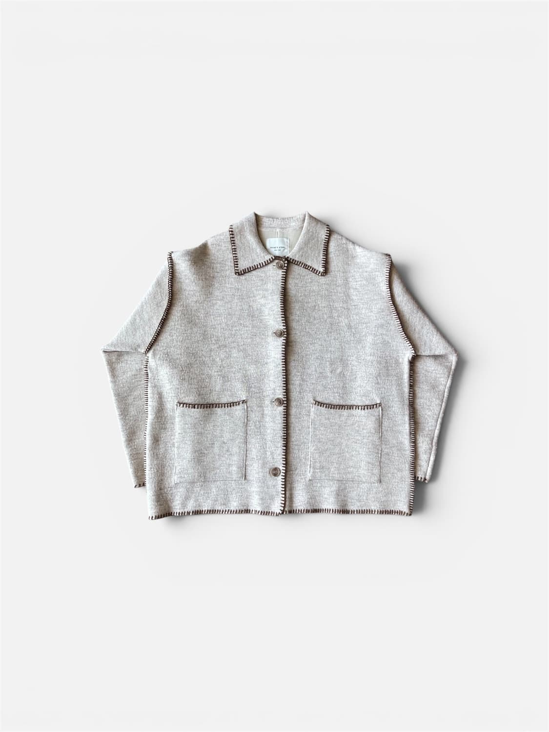 FREAK’S STORE Stitch Oversized Knit JK 상품이미지1