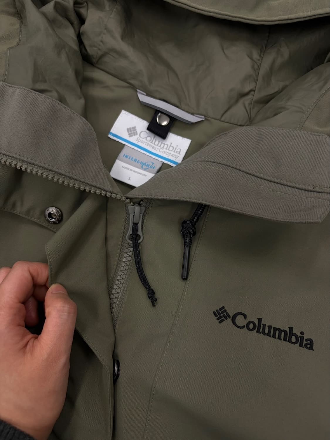 컬럼비아 콜롬비아 바람막이 카키그린 (L) 상품이미지3