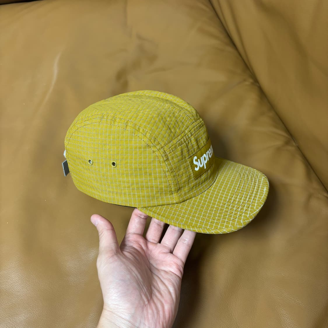 Supreme 슈프림 립스탑 머스타드 캠프캡 모자 (Mustard) 상품이미지3