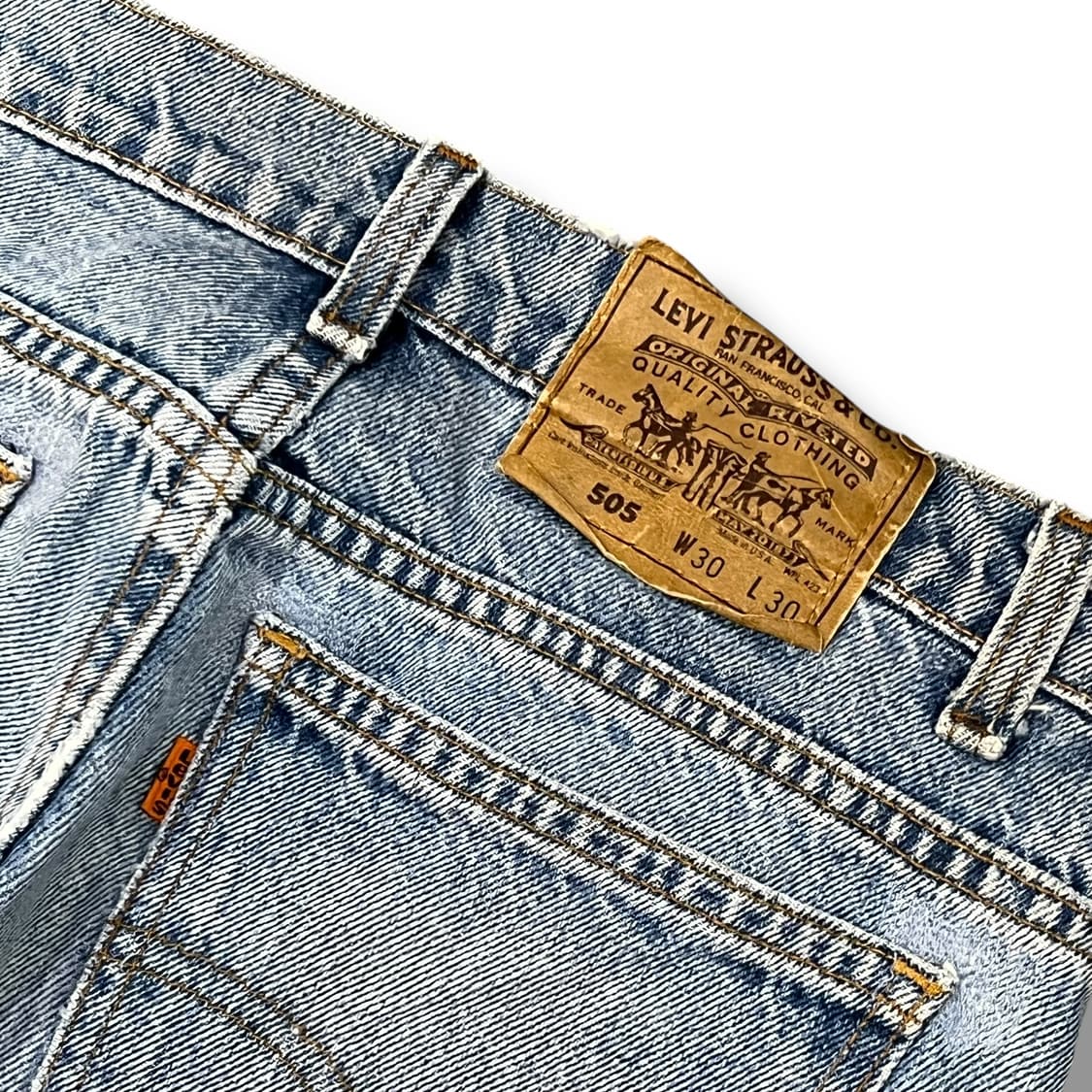 USA 리바이스 505 오렌지탭 데님팬츠y14166 상품이미지6