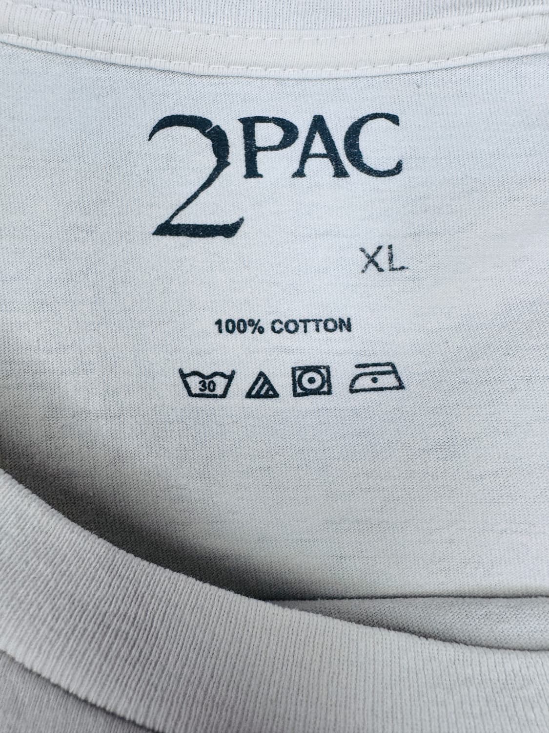 빈티지 투팍 2PAC 오피셜 티셔츠 오프화이트 XL 상품이미지3