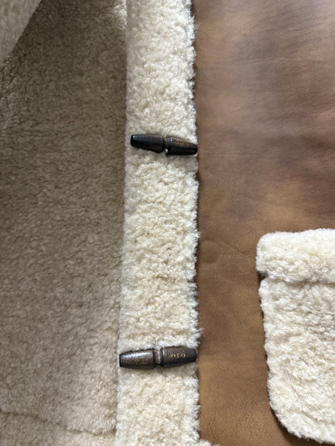 오로 스웨이드 무스탕 베스트 브라운 새상품 M사이즈 상품이미지3