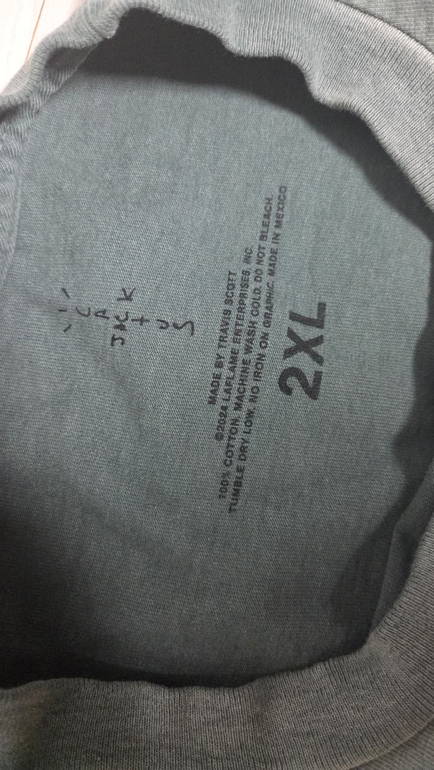 [2XL] 트래비스 스캇 캑터스 베가스 티셔츠 그레이 상품이미지4