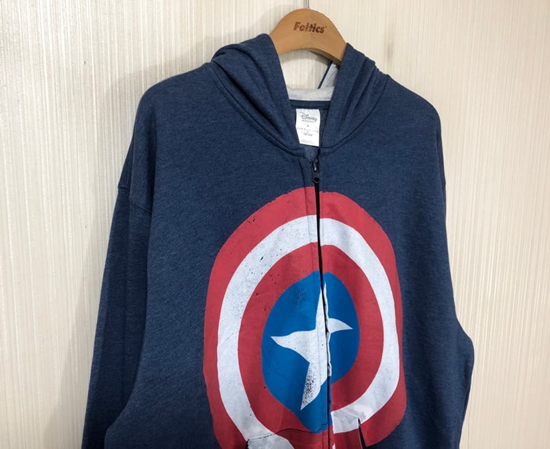 디즈니스토어 마블 캡틴아메리카 빅사이즈 후드집업 XL(해외) 상품이미지5