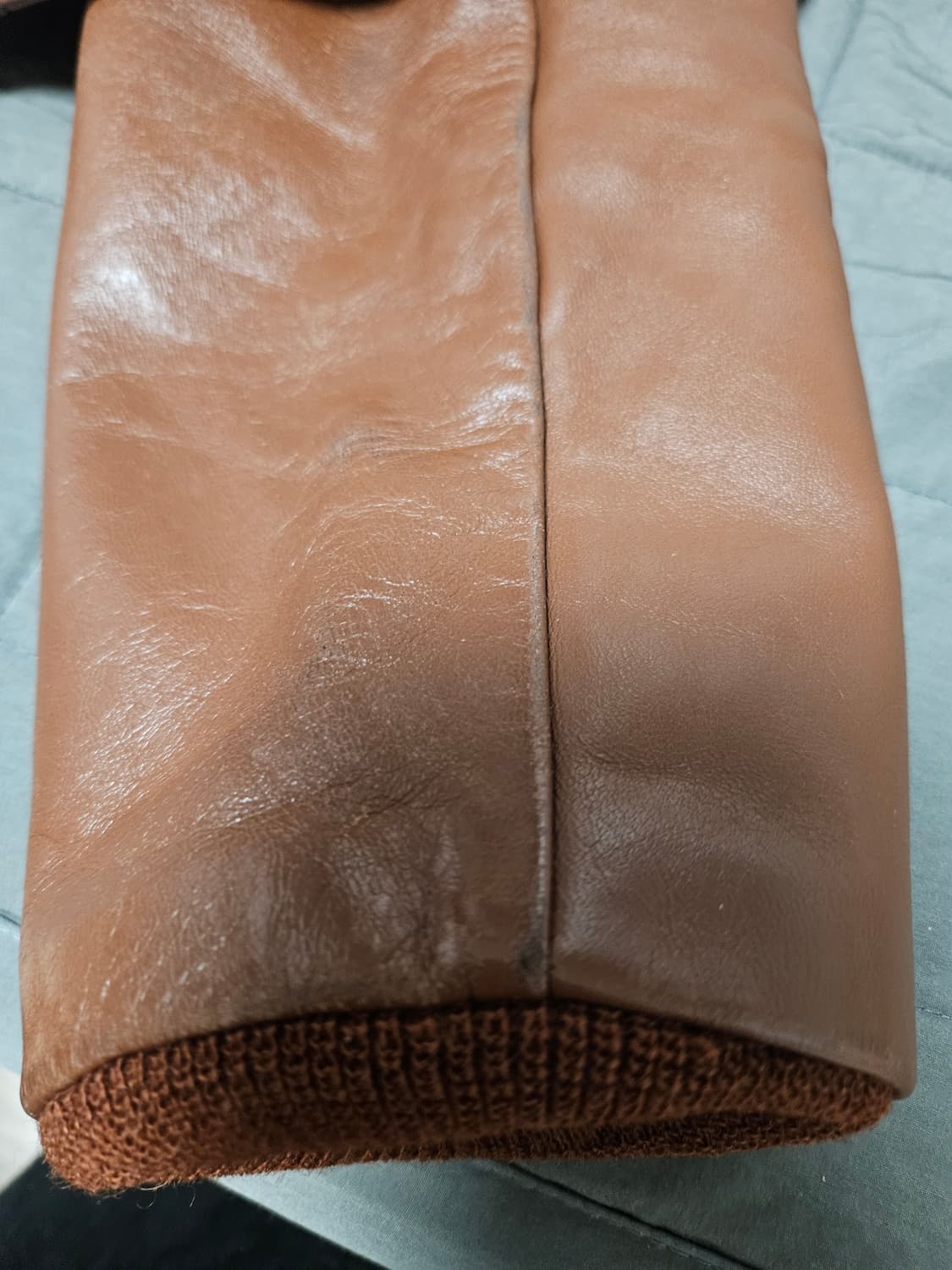 (실측있음)구리얼맥코이 러프웨어 복각 A2 체스트넛 브라운 36사이즈 상품이미지7