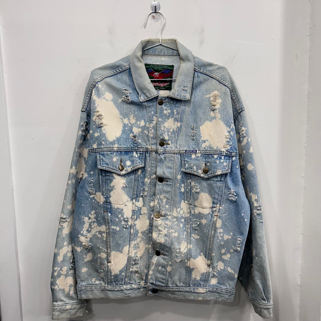 BUGJO 아메리칸빈티지 타이다이 데미지 데님자켓 상품이미지2