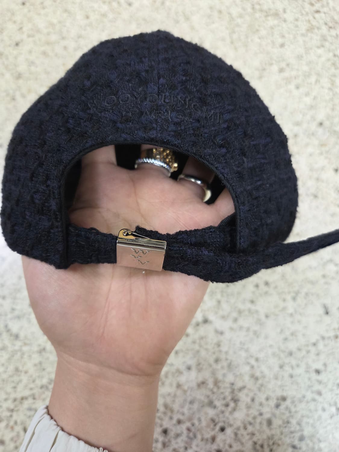 우영미 트위드 볼캡 상품이미지3