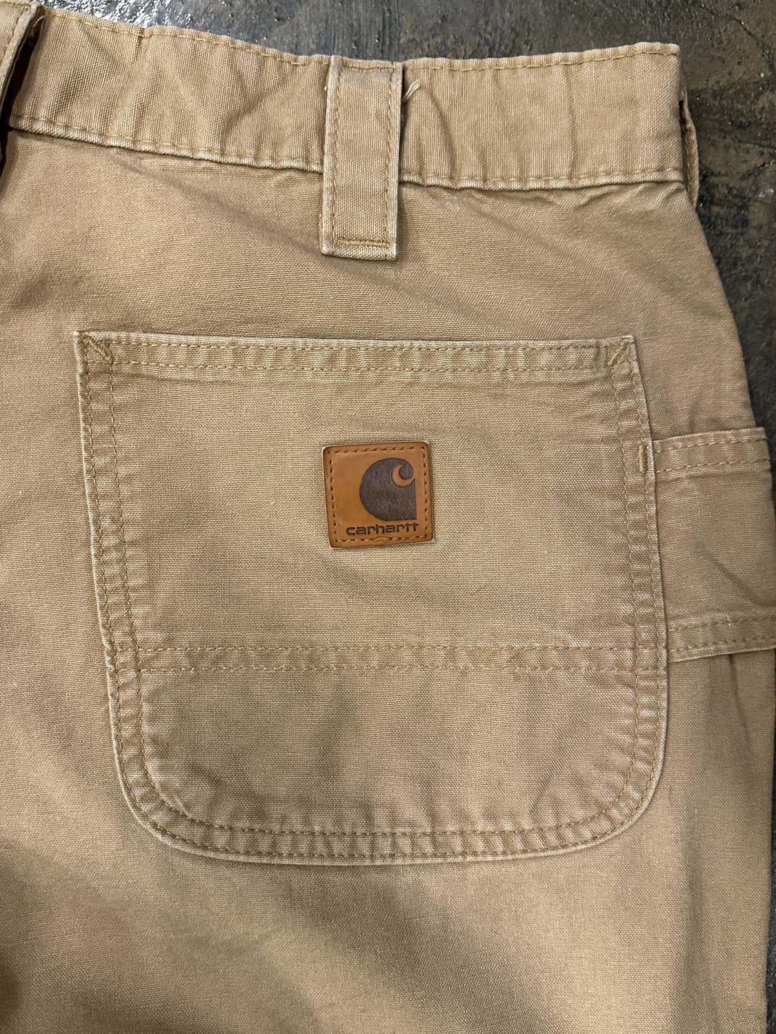 칼하트 카펜터 베이지 코튼 팬츠 35x32 상품이미지5