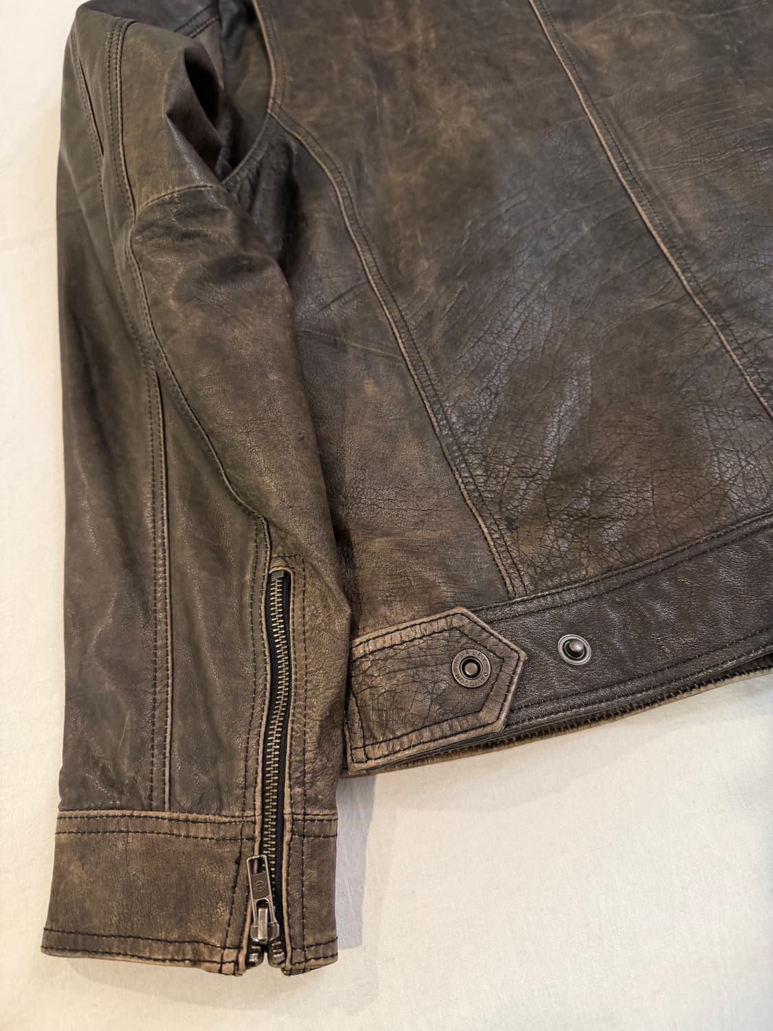 할리데이비슨 램블 버팔로 가죽자켓 라이더자켓 상품이미지4