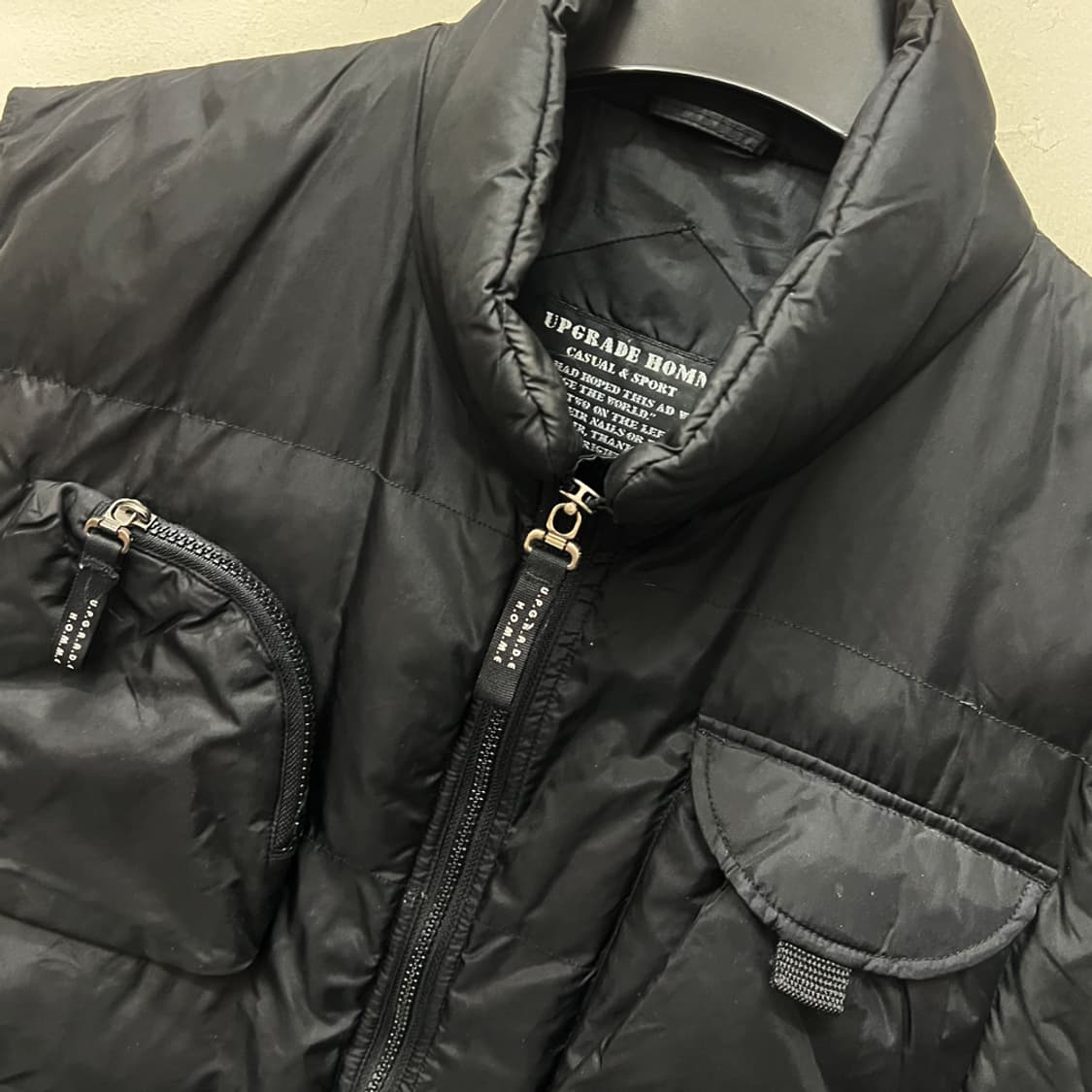 업그레이드 옴므 멀티 포켓 패딩 베스트 조끼 2XL 상품이미지3