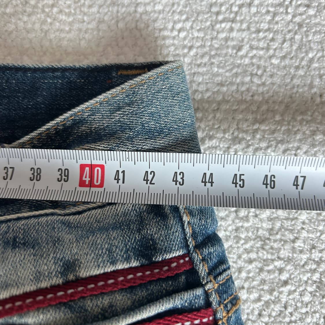 에비스 자수 백로고 데님팬츠 35 상품이미지7