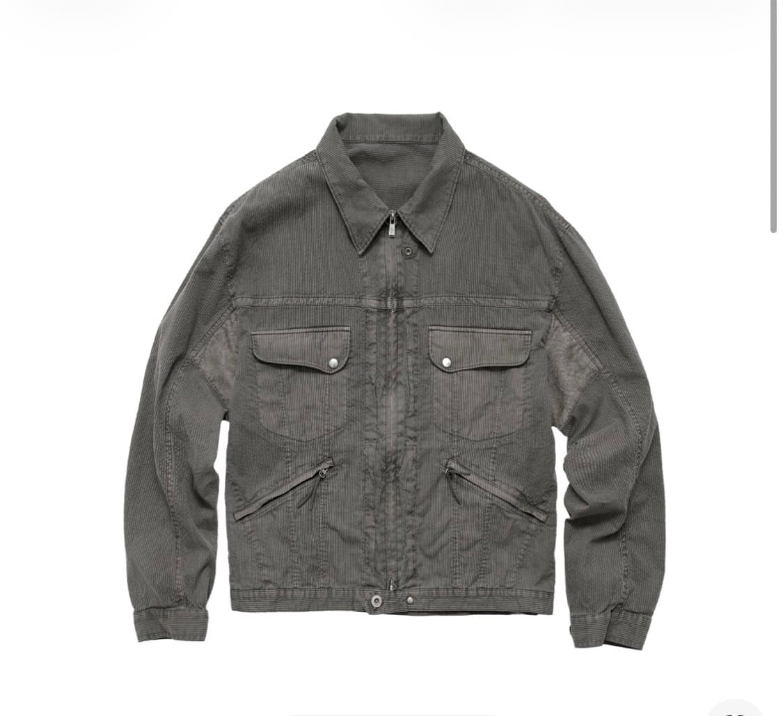 [3] 폴리테루 히코리 집 트러커 스트라이프 그레이 상품이미지1