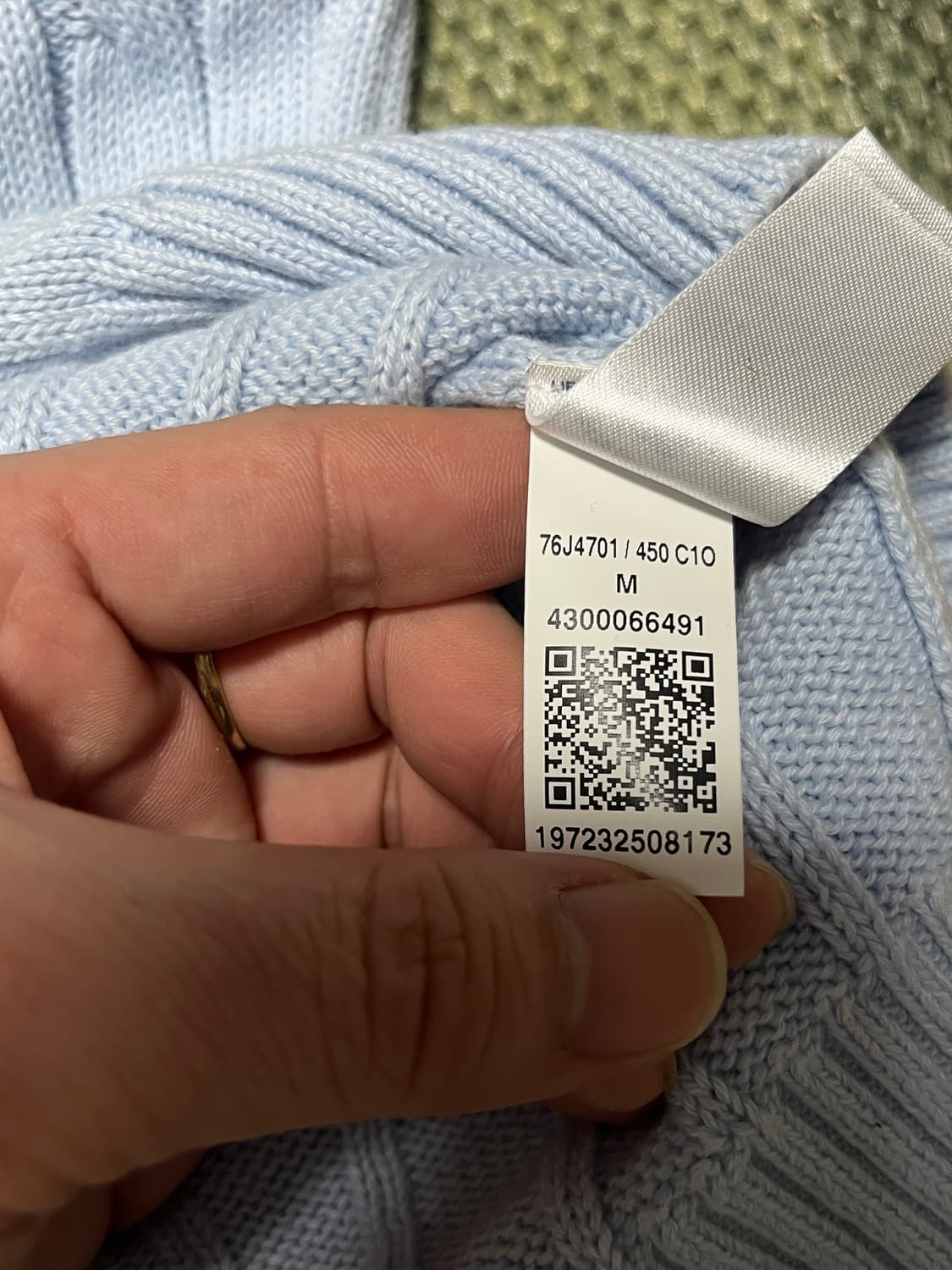 타미힐피거 U넥 니트 꽤배기 가디건 M 상품이미지8