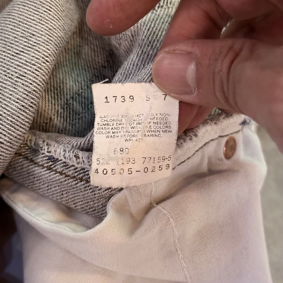 [36/30] USA 리바이스 505 오렌지탭 orange 흑청 블랙 상품이미지8