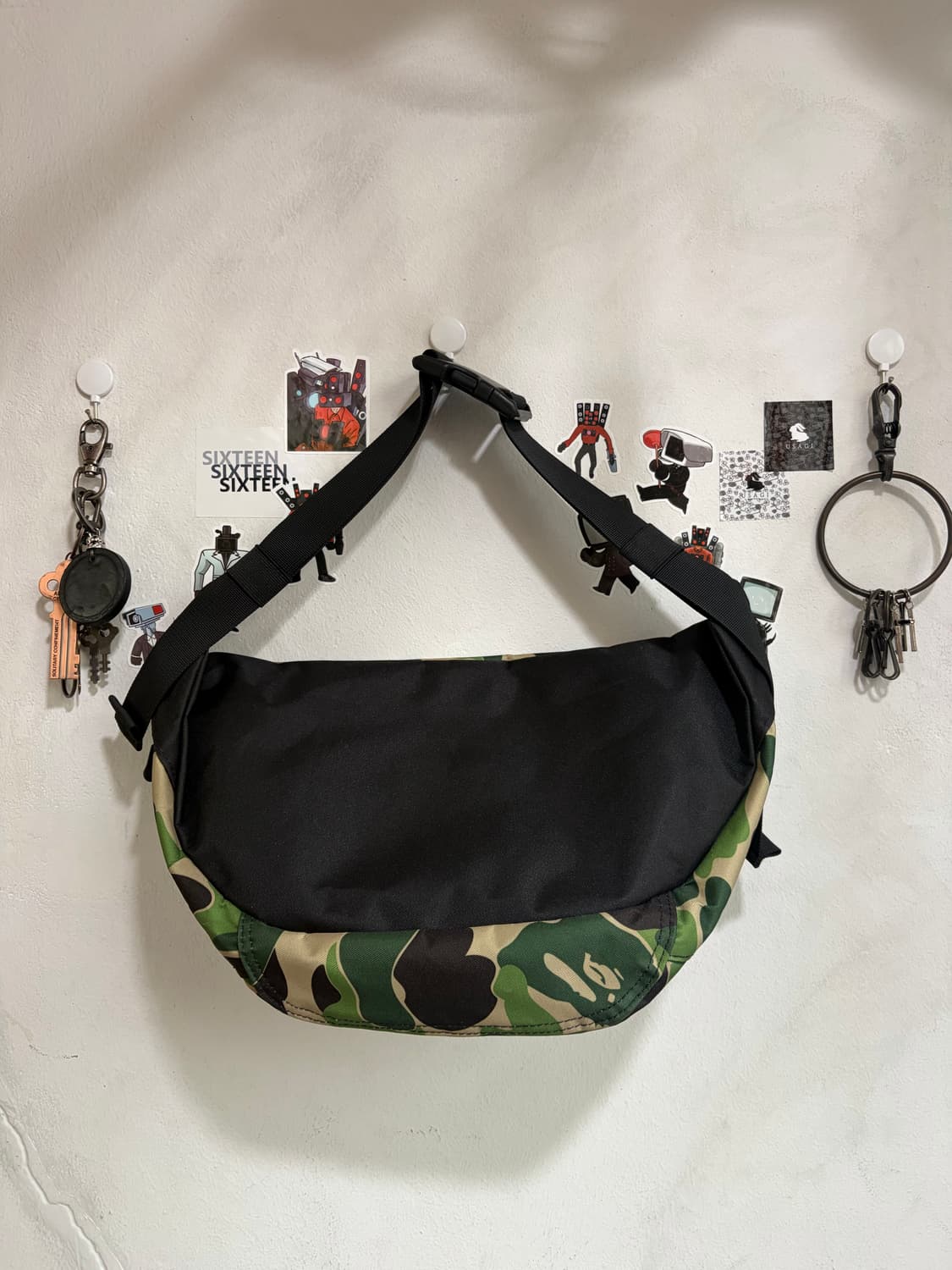 베이프 카모 힙색 상품이미지2