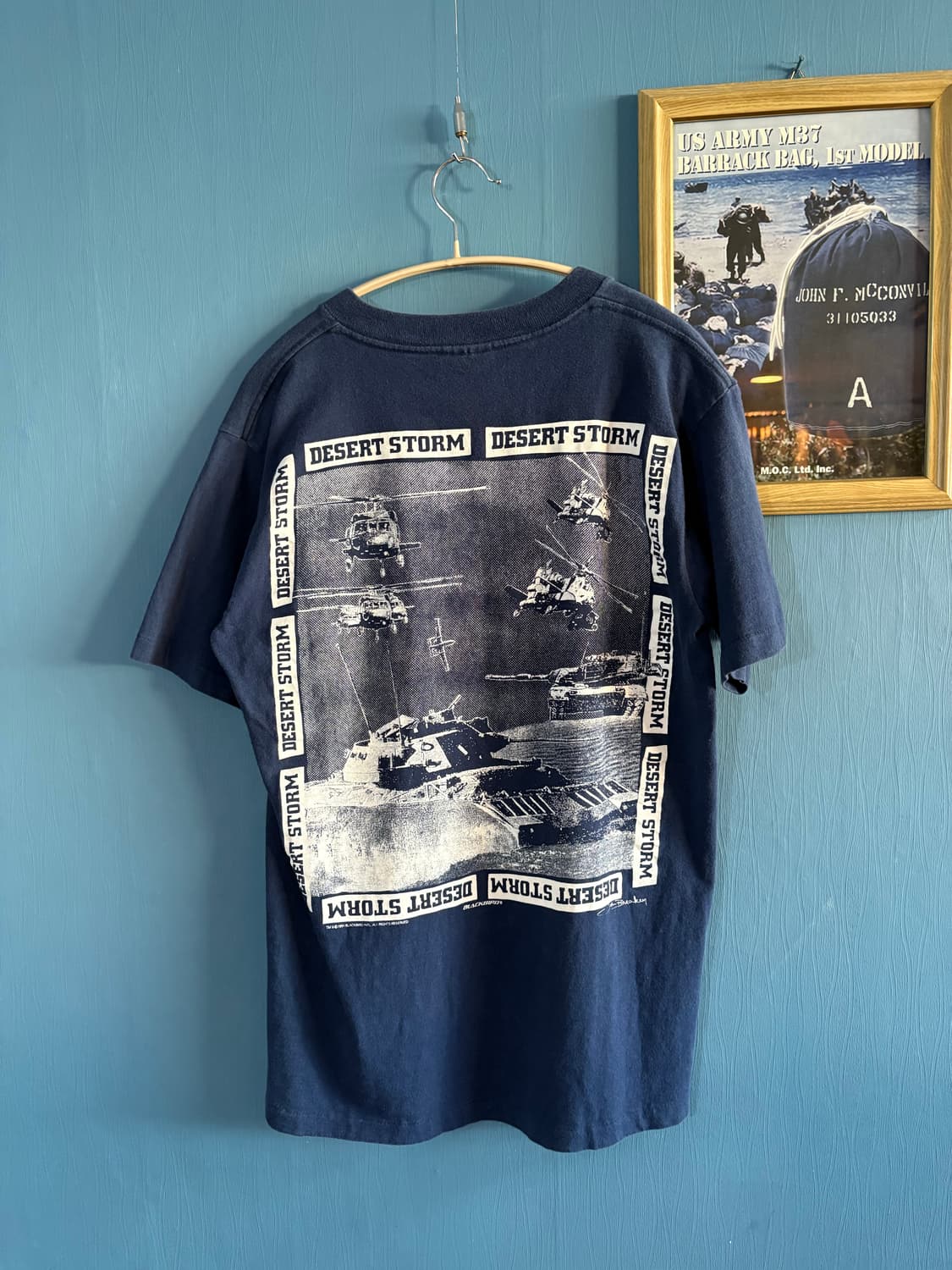 90‘s Desert storm Single stich T-shirt. 상품이미지9