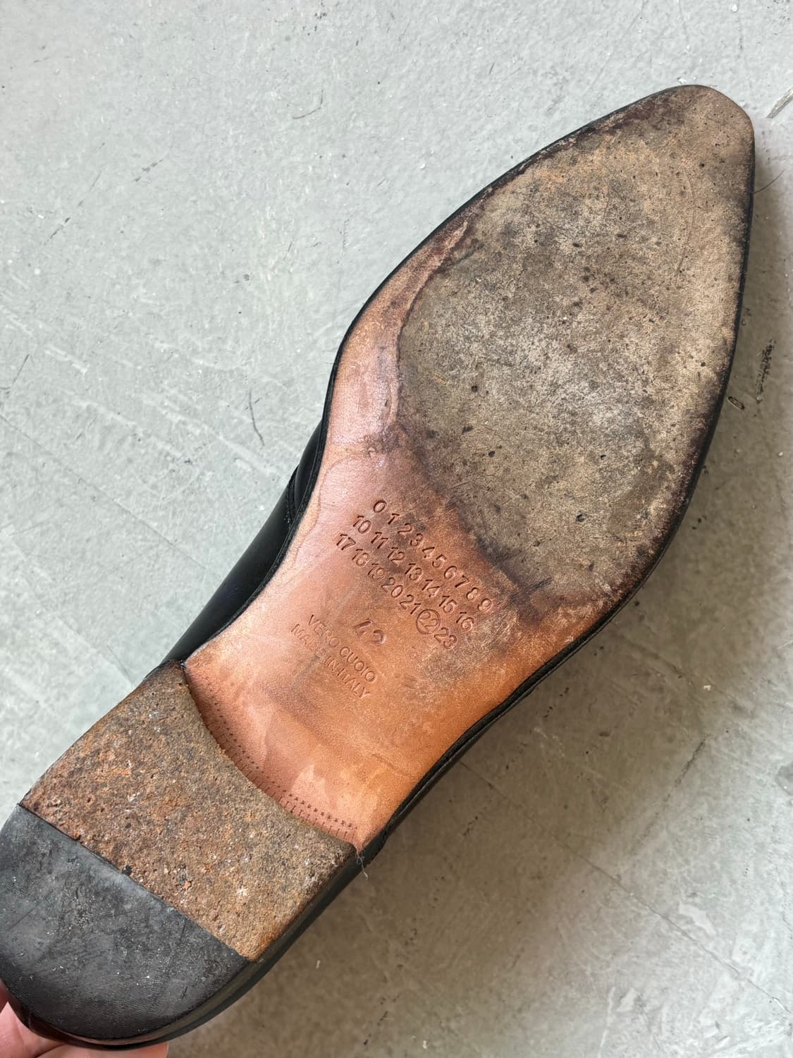 마르지엘라 고트 레더 재패니즈 로퍼 상품이미지9