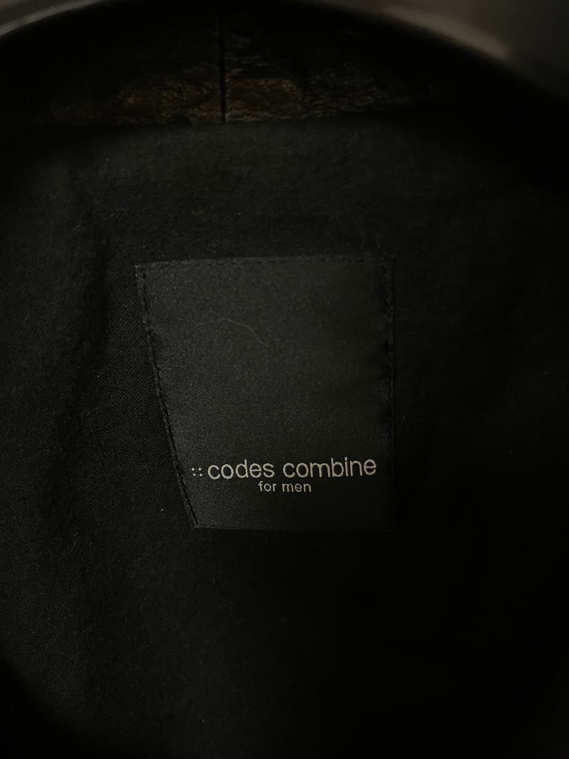 (100) 코데즈컴바인 딥브라운 하이넥 사선 지퍼 소가죽 자켓 상품이미지6