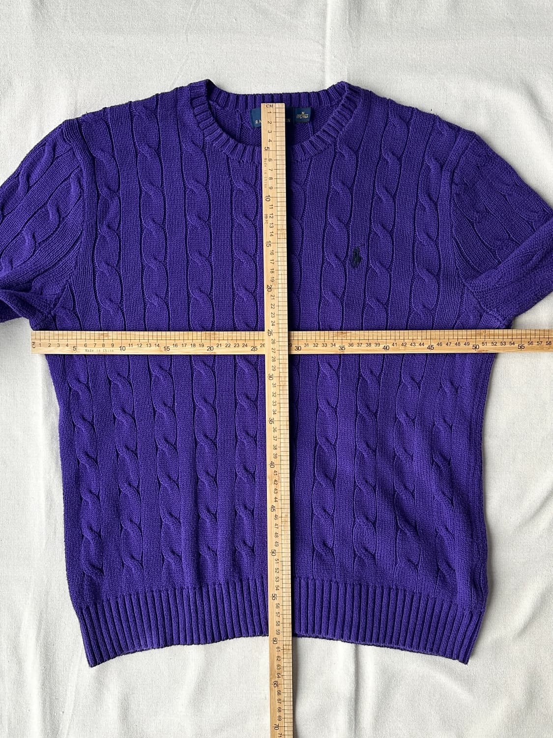 폴로 랄프로렌 케이블 니트 퍼플 M 상품이미지8