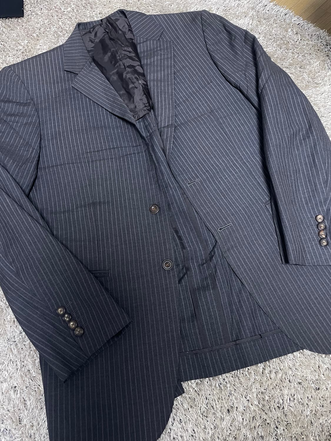 버버리 2버튼 스트라이프 블레이저 사이즈 105 상품이미지2