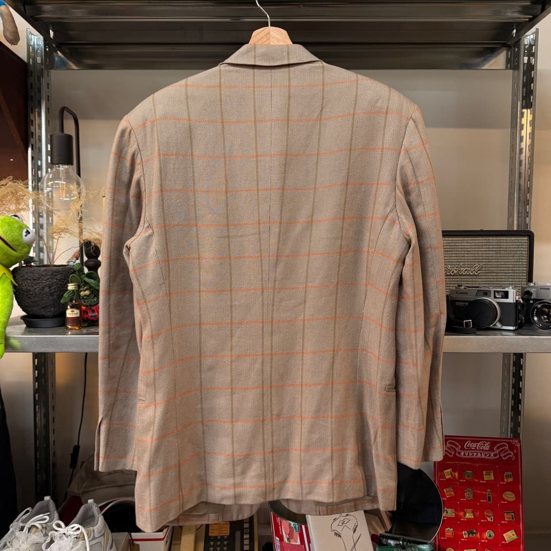  엠포리오 아르마니  MADE IN JAPAN  스퀘어 패턴 블레이저 상품이미지4