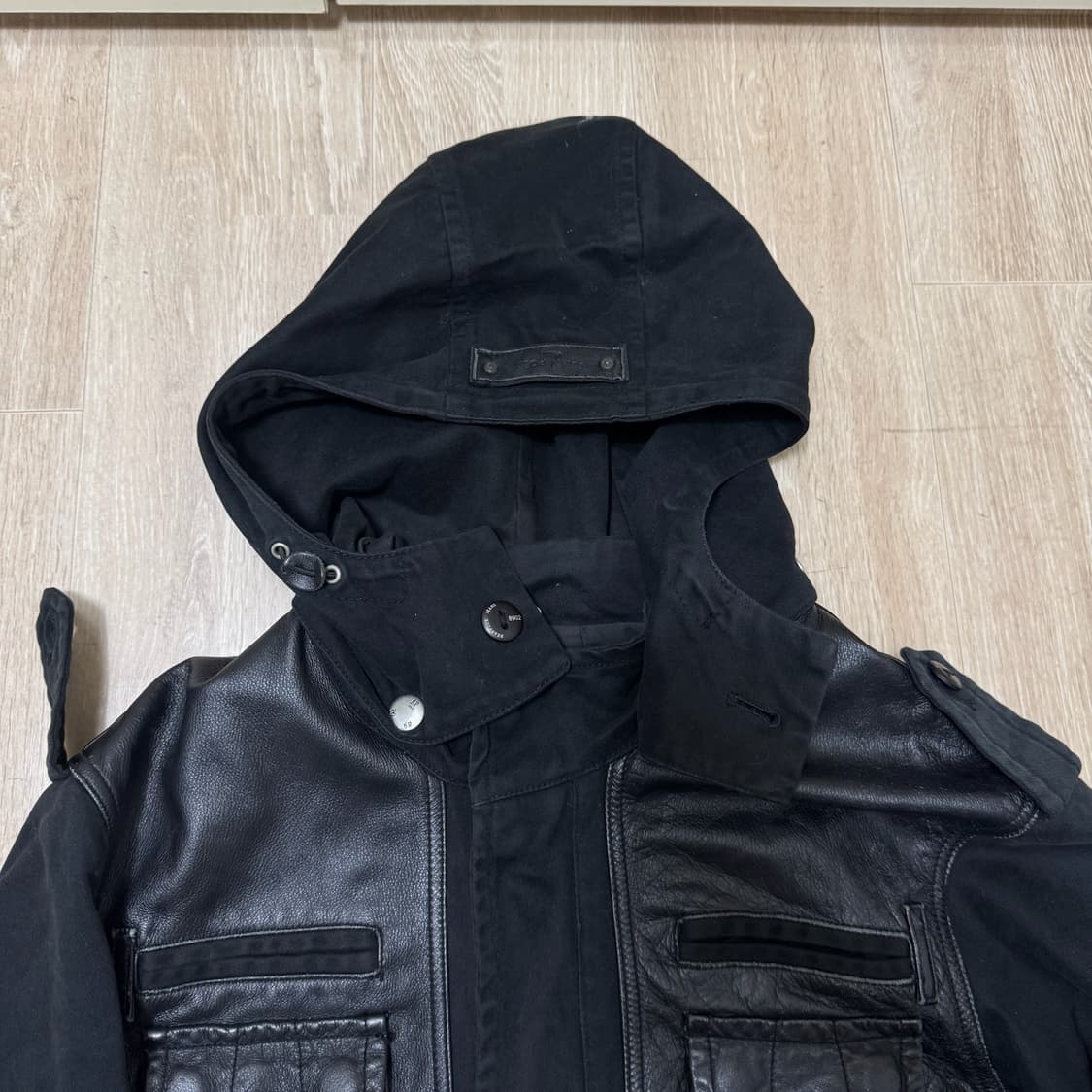 빈폴 진스 남성 소가죽 후드 자켓 XL/105  상품이미지2
