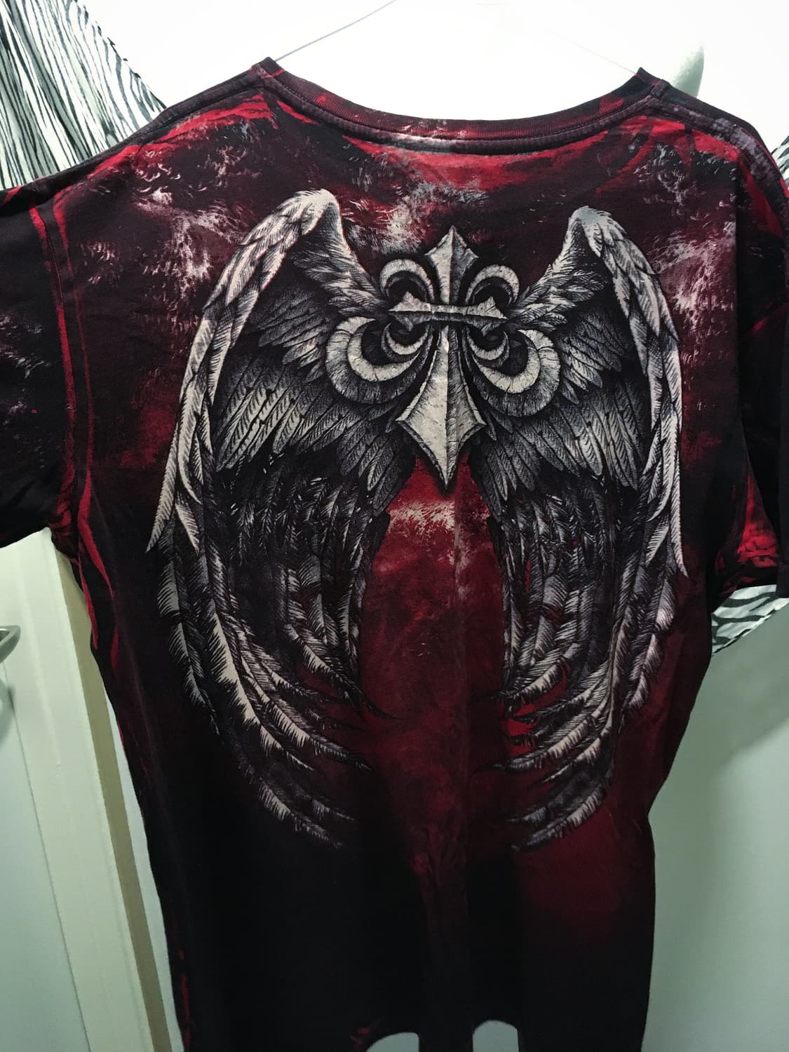 Affliction 펑크st 해골 날개 티셔츠 상품이미지2