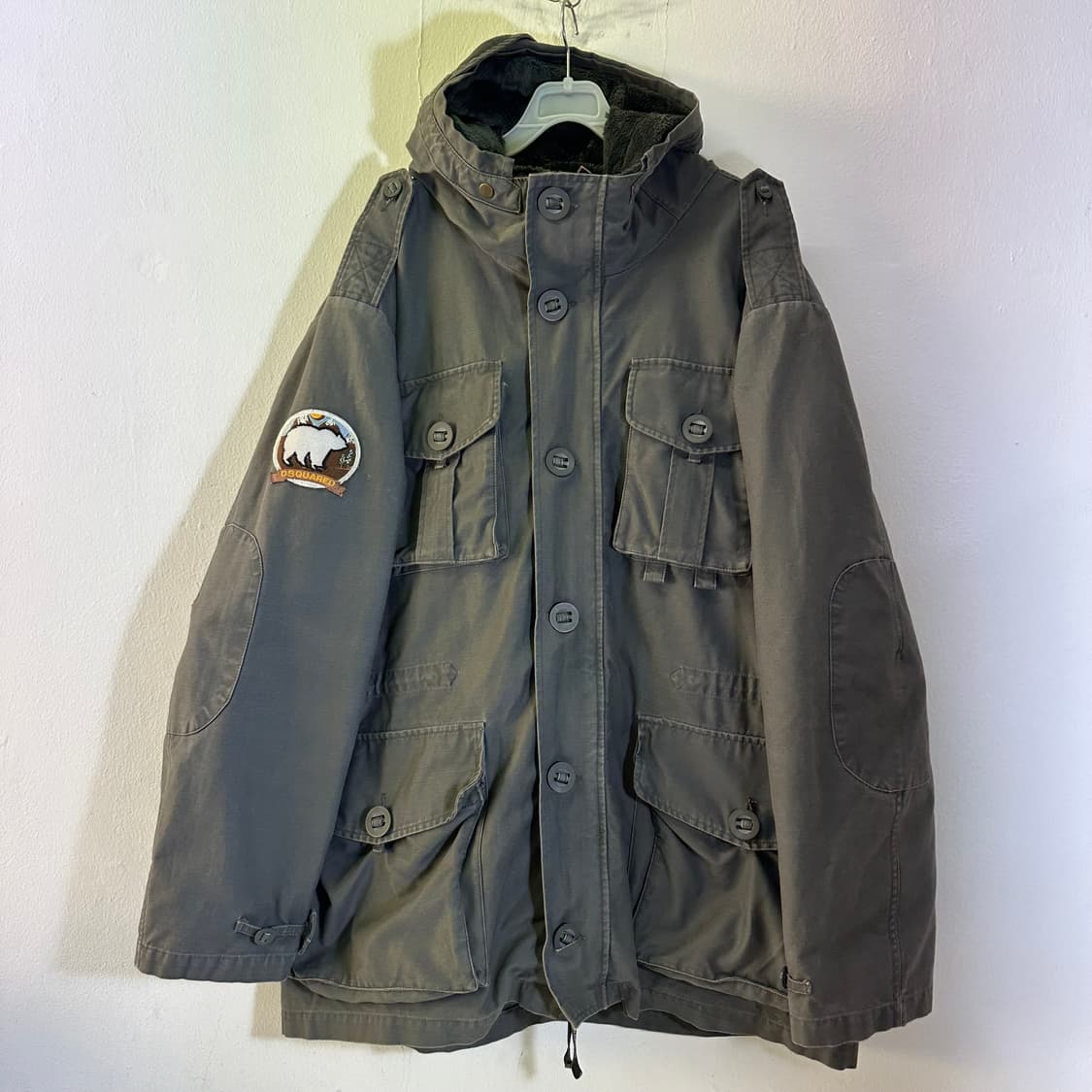 XL 디스퀘어드2 그레이 야상점퍼 상품이미지1