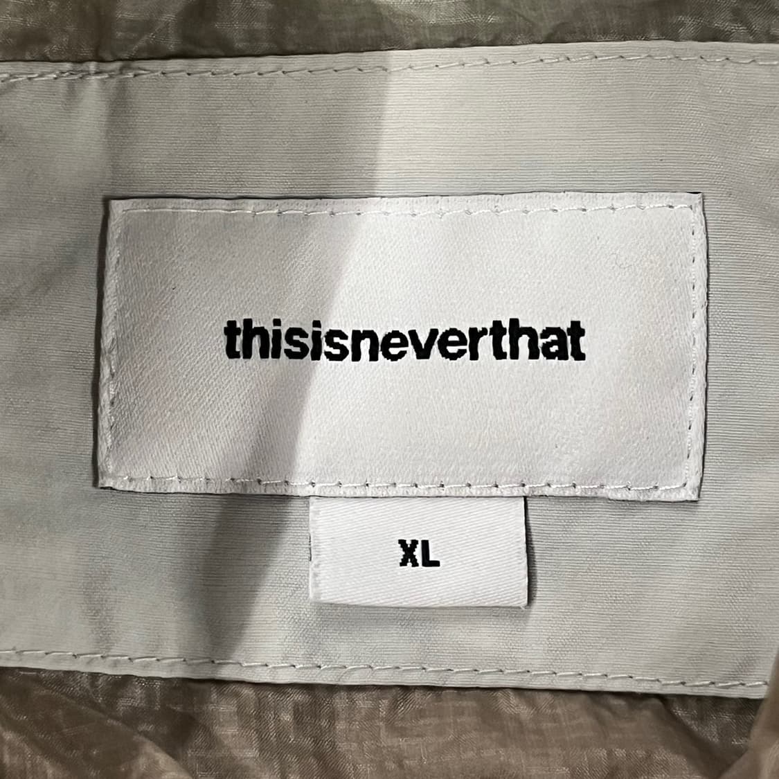 [정품/XL] 디스이즈네버댓 바람막이 자켓 아이보리 b19 상품이미지5