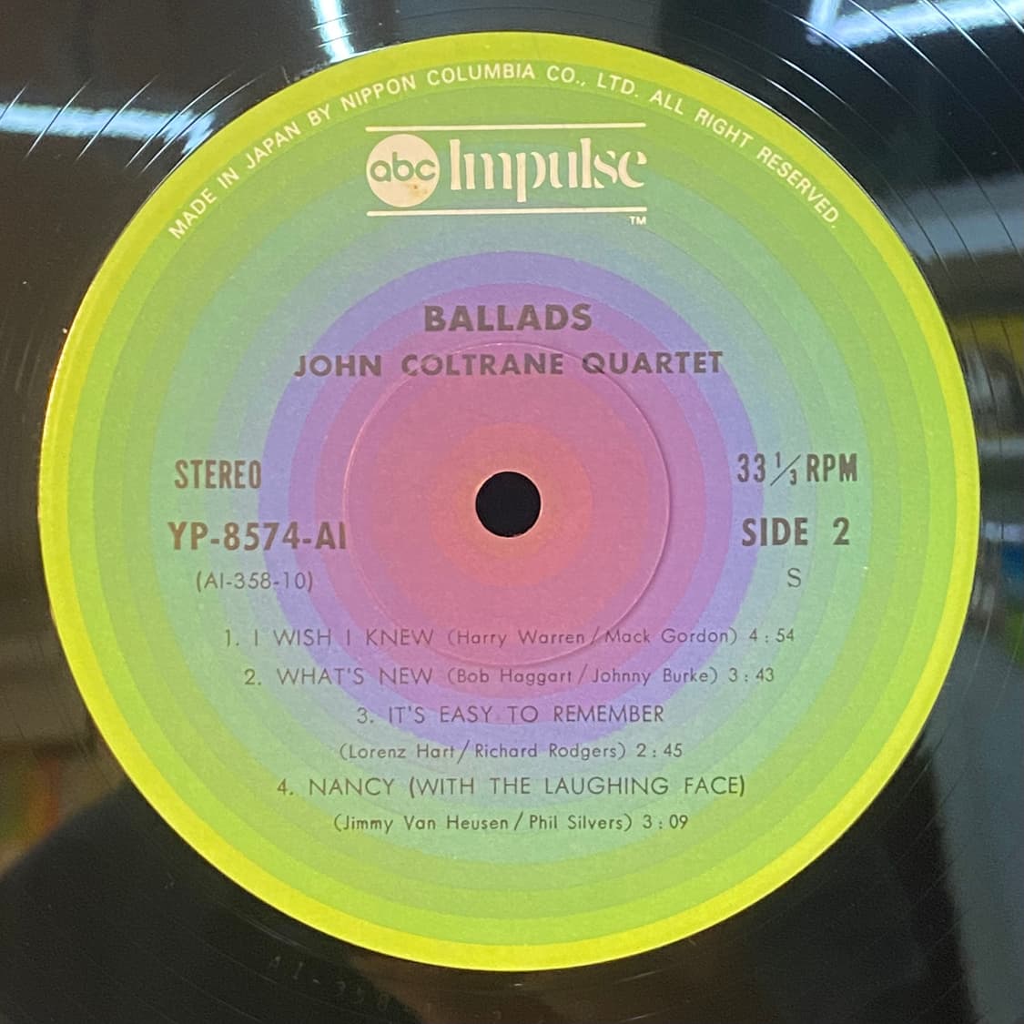 (LP) John Coltrane Quartet - Ballads 상품이미지5