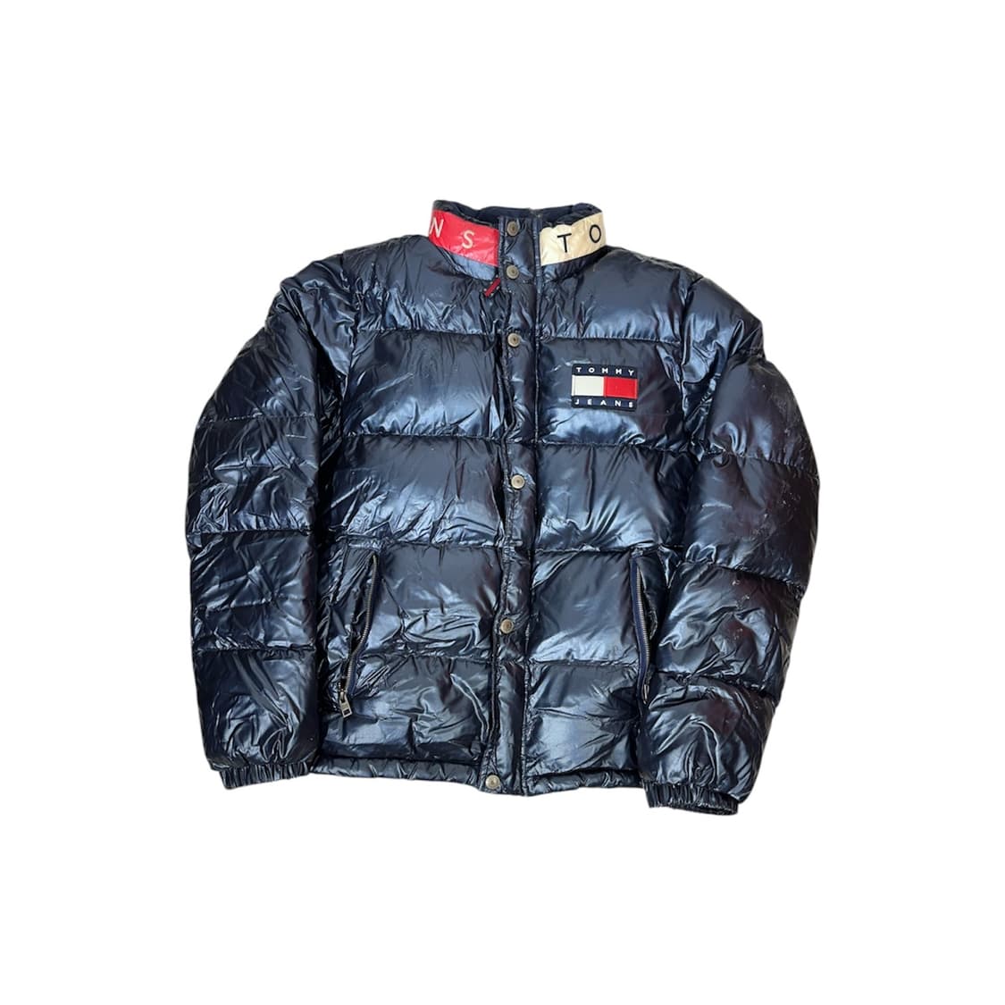 타미 힐피거 네이비 올드스쿨 푸퍼 패딩 M 상품이미지5