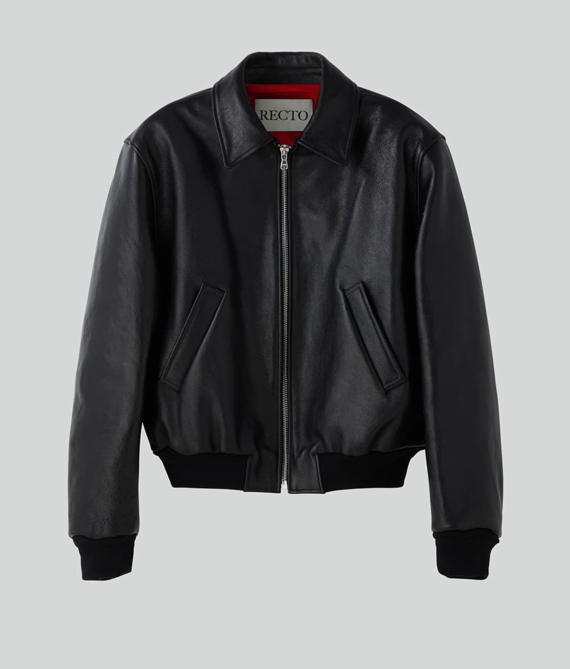 [새상품] 렉토 Ben 벤 고트 레더 점퍼 자켓 블랙 상품이미지1