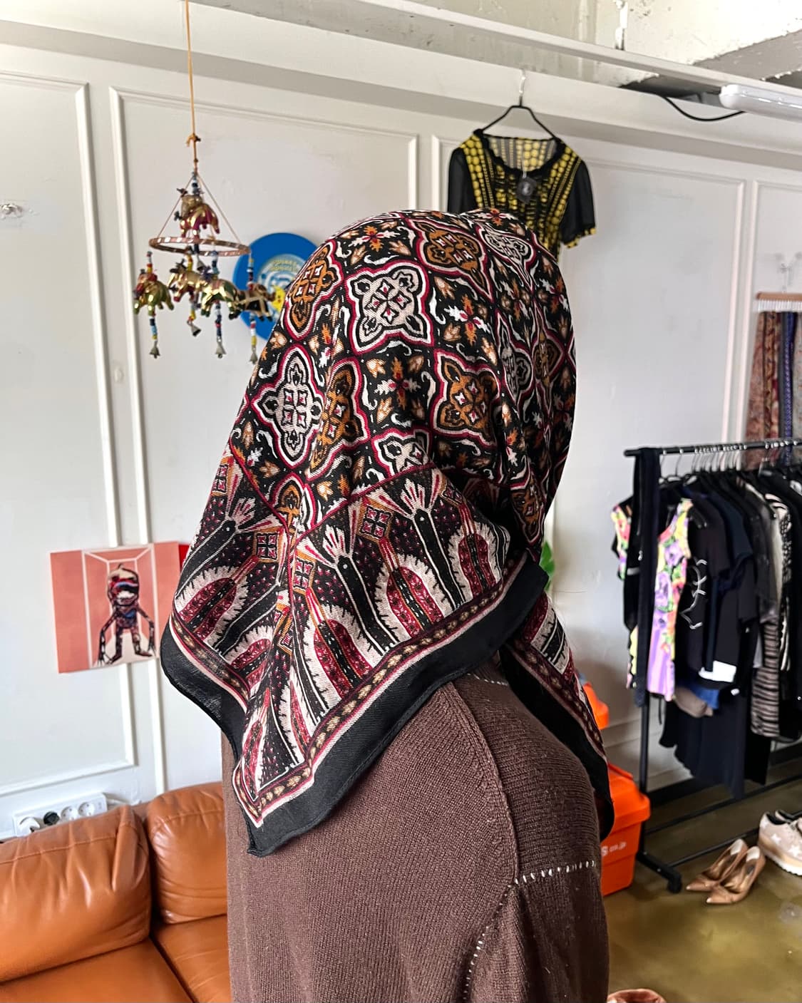 Jpn Vintage Native Pattern Wool Scarf 상품이미지2