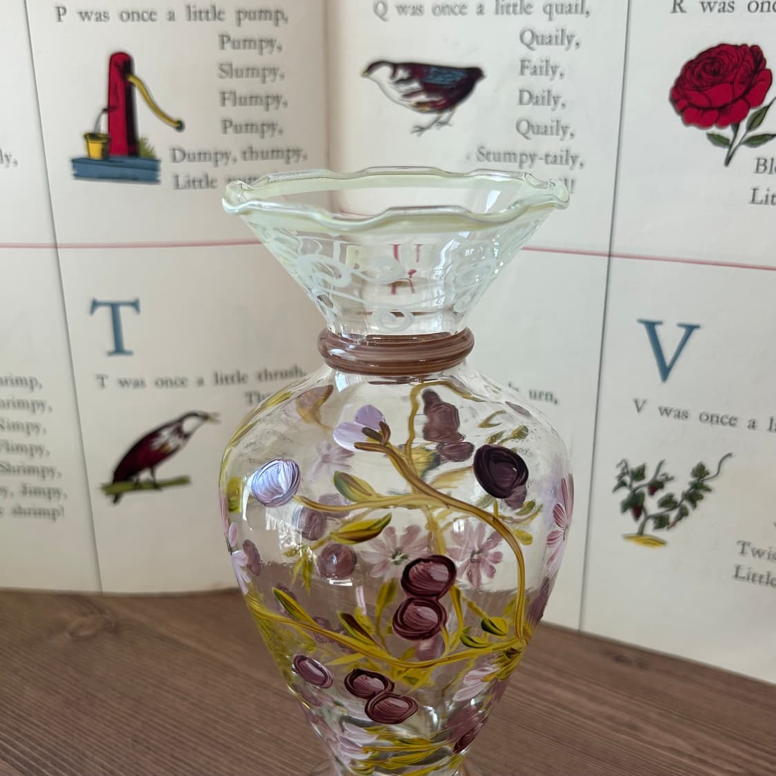 미국 빈티지 핸그페인티드 화병 꽃병 상품이미지3