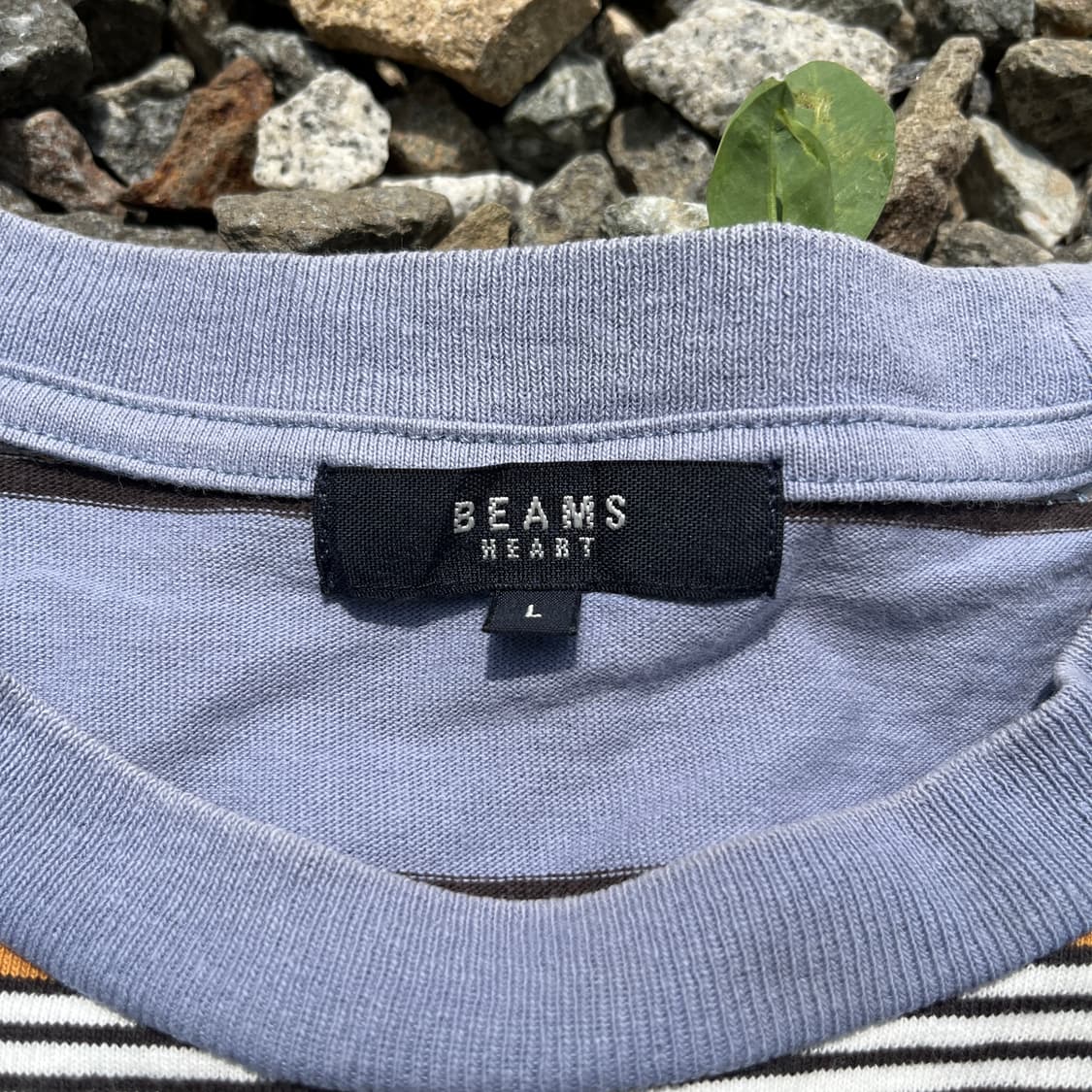 BEAMS HEART 스트라이프 반팔 (실측확인) 상품이미지2