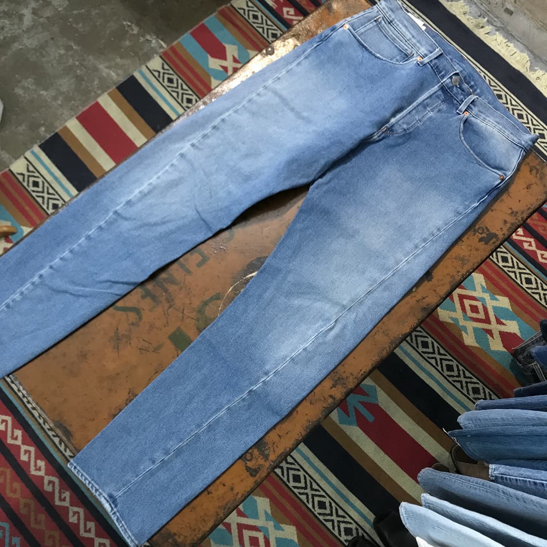 리바이스 502 엔지니어드 진 중청 데님 팬츠 허리 33 사이즈 상품이미지3