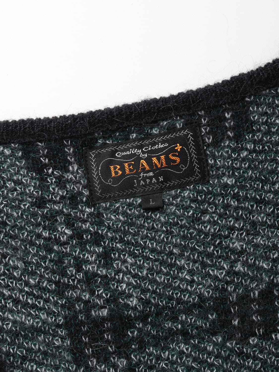 BEAMS PLUS Mohair Check Cardigan 상품이미지8