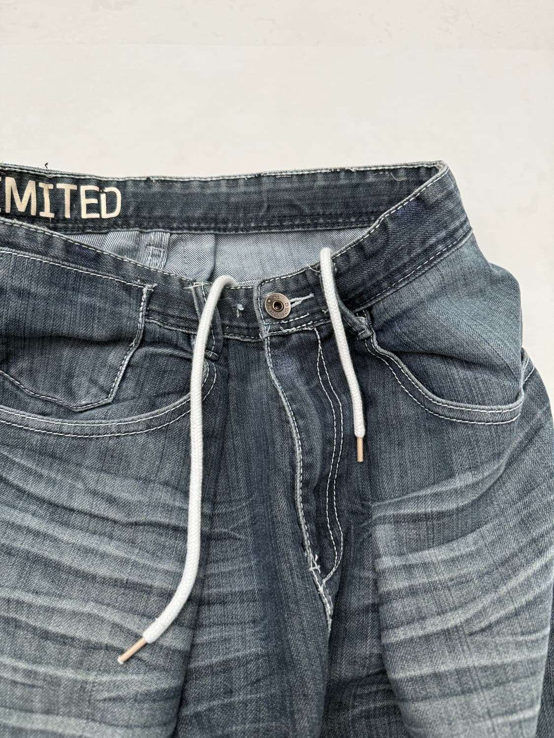 스트링 와이드 데님 상품이미지7