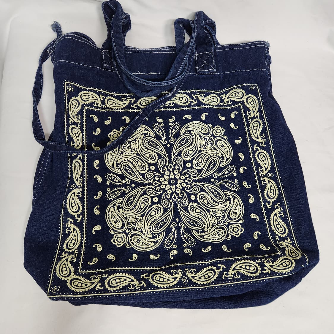 H954 페이즐리 청 크로스백 토트백 에코백 가방 상품이미지1