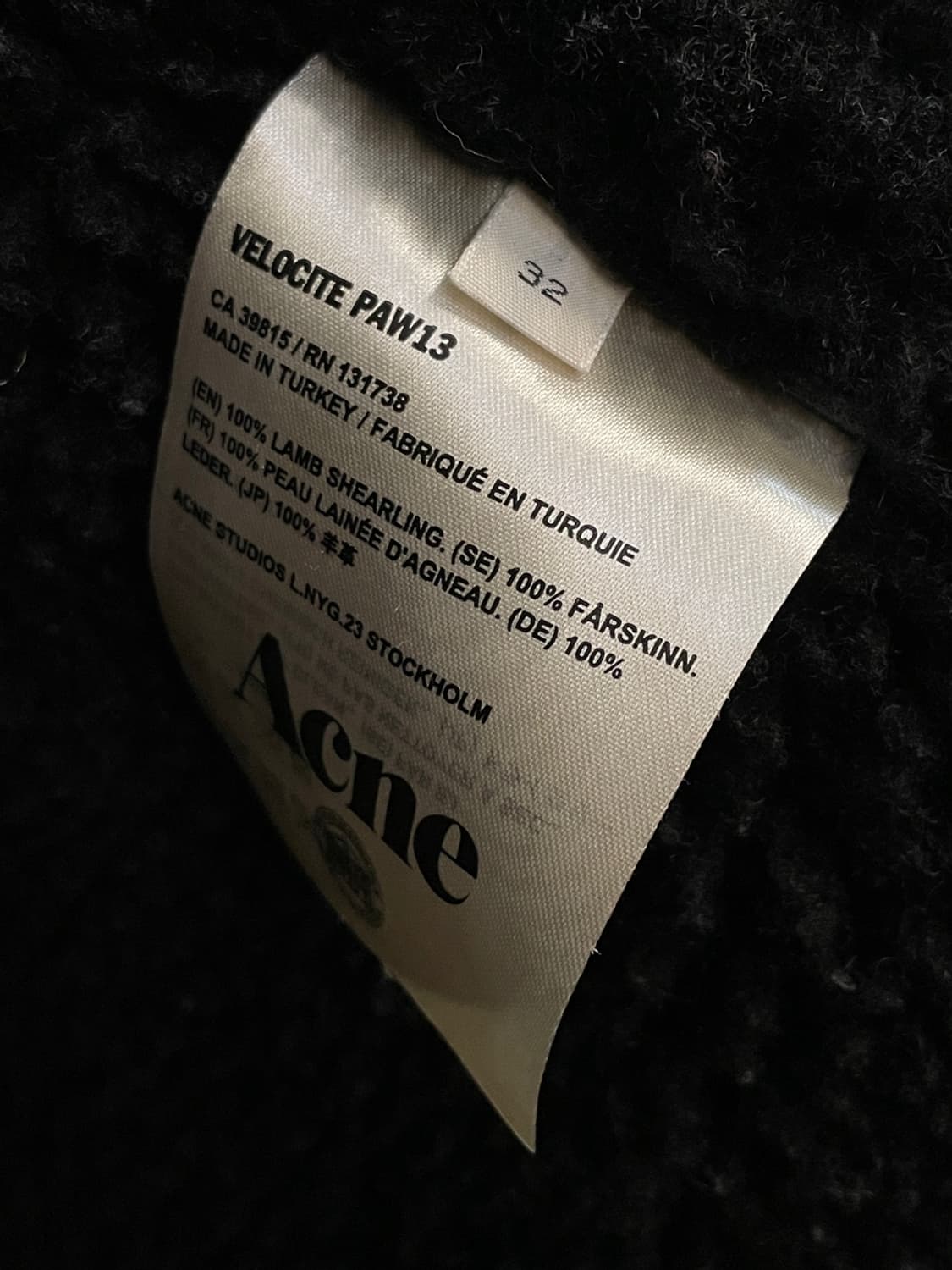 아크네 스튜디오 벨로시티 무스탕  상품이미지4