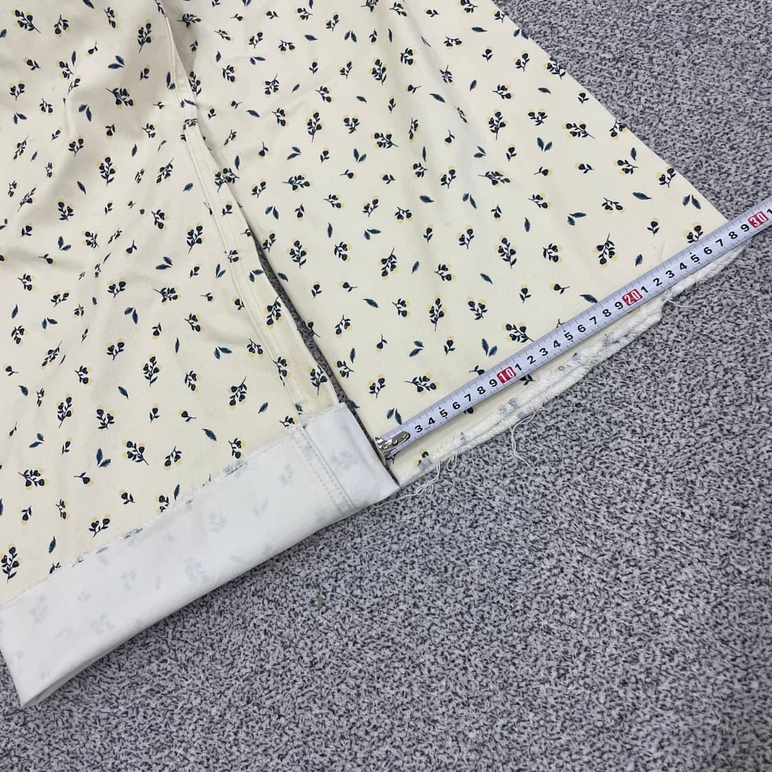 자라 마린 스트레이프 플라워 패턴 와이드팬츠 0105HS1 상품이미지6