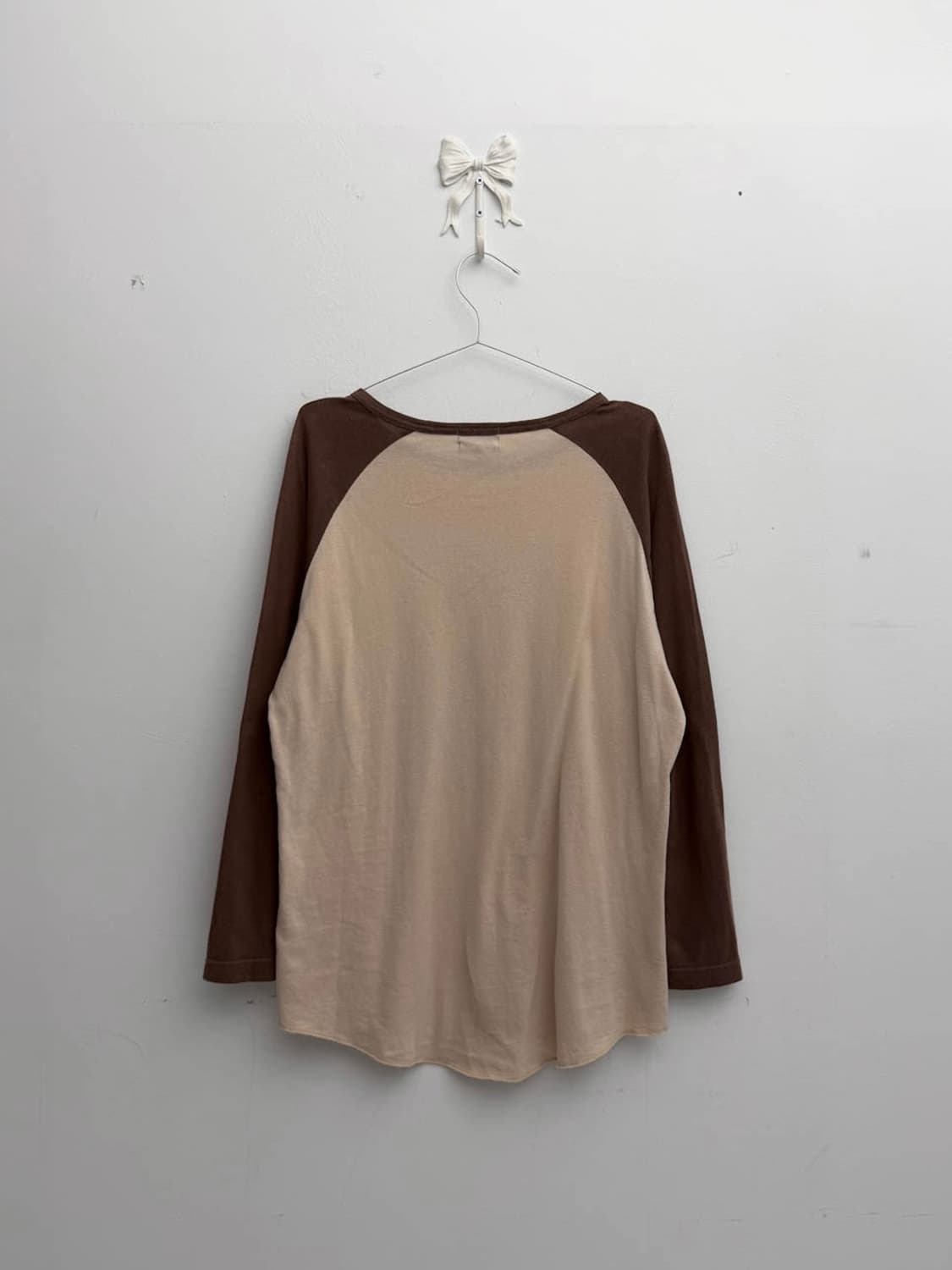 빈티지 프린팅 배색 래글런 롱슬리브 상품이미지4