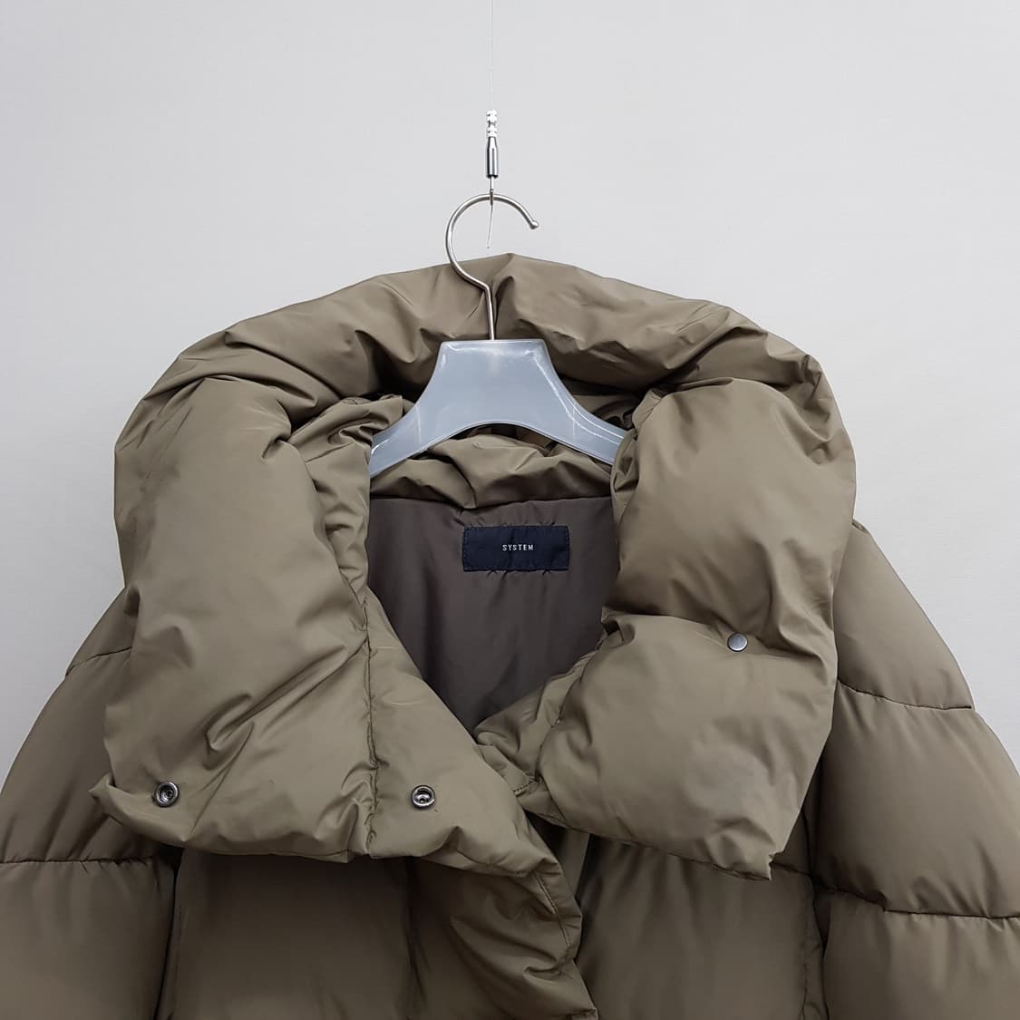 한섬 SYSTEM 시스템 하이넥 롱 구스다운 패딩 76-90-155사이즈 상품이미지2