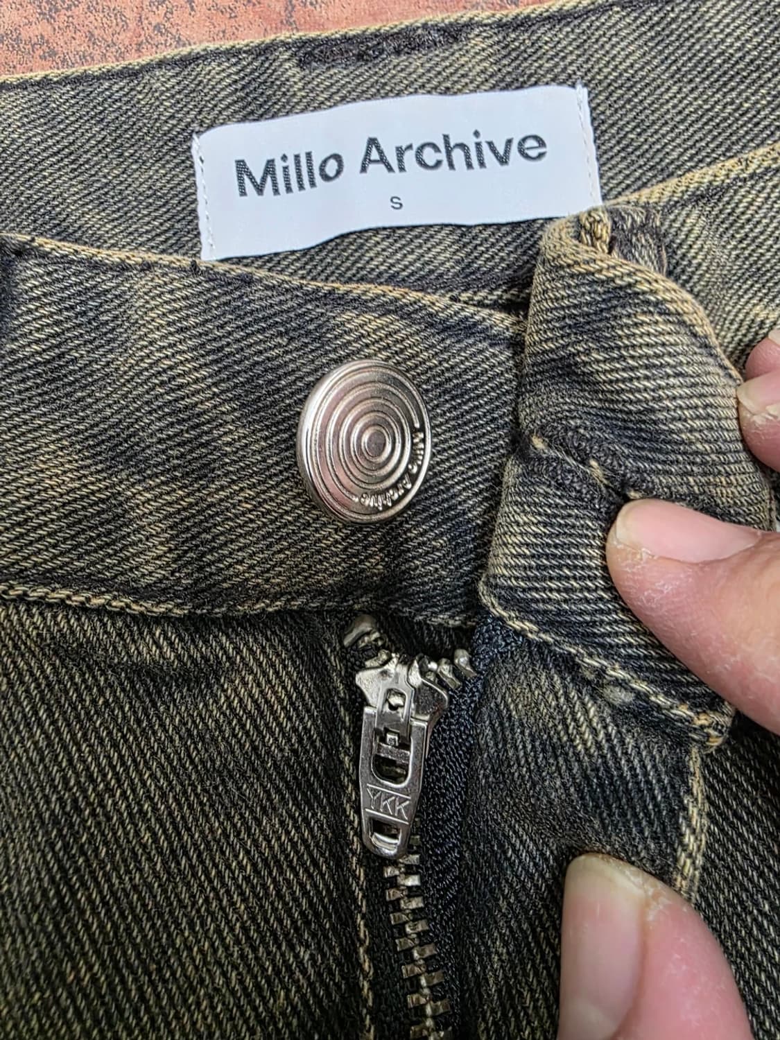 밀로아카이브 워싱 부츠컷 데님 팬츠 블랙진 28 상품이미지2