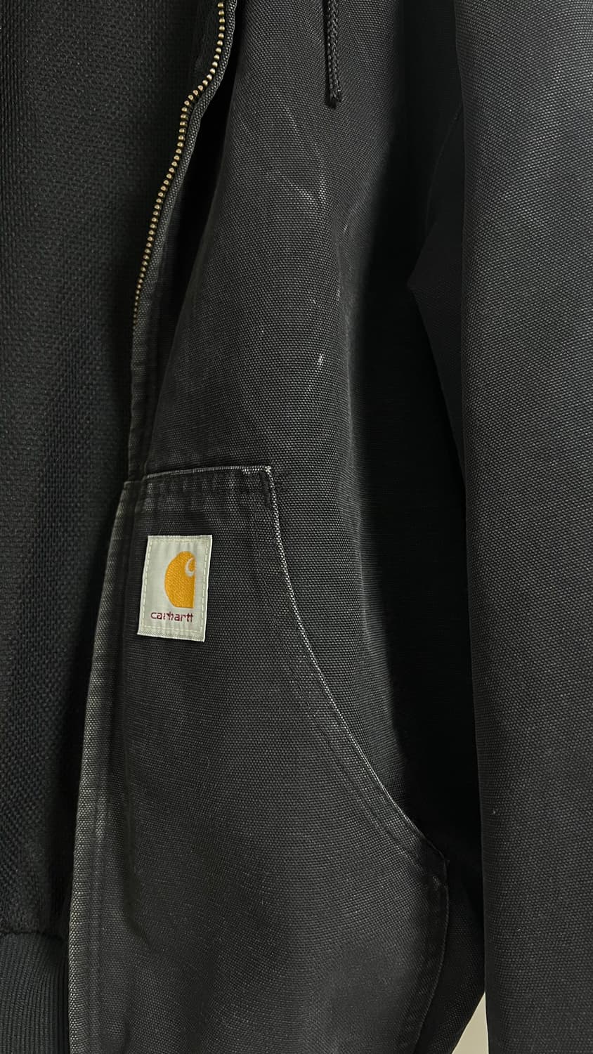 M 빈티지 칼하트 액티브 자켓 판매합니다. 블랙 상품이미지3