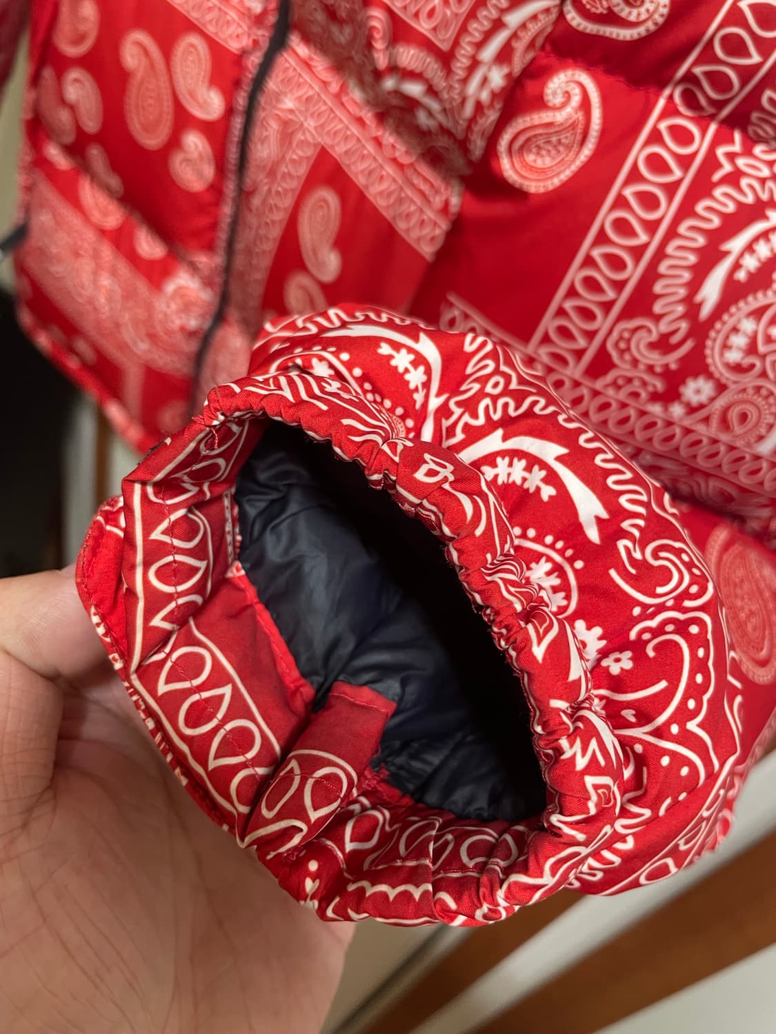 노스페이스 x 케이스스터디 눕시 반다나 레드 XL 상품이미지5