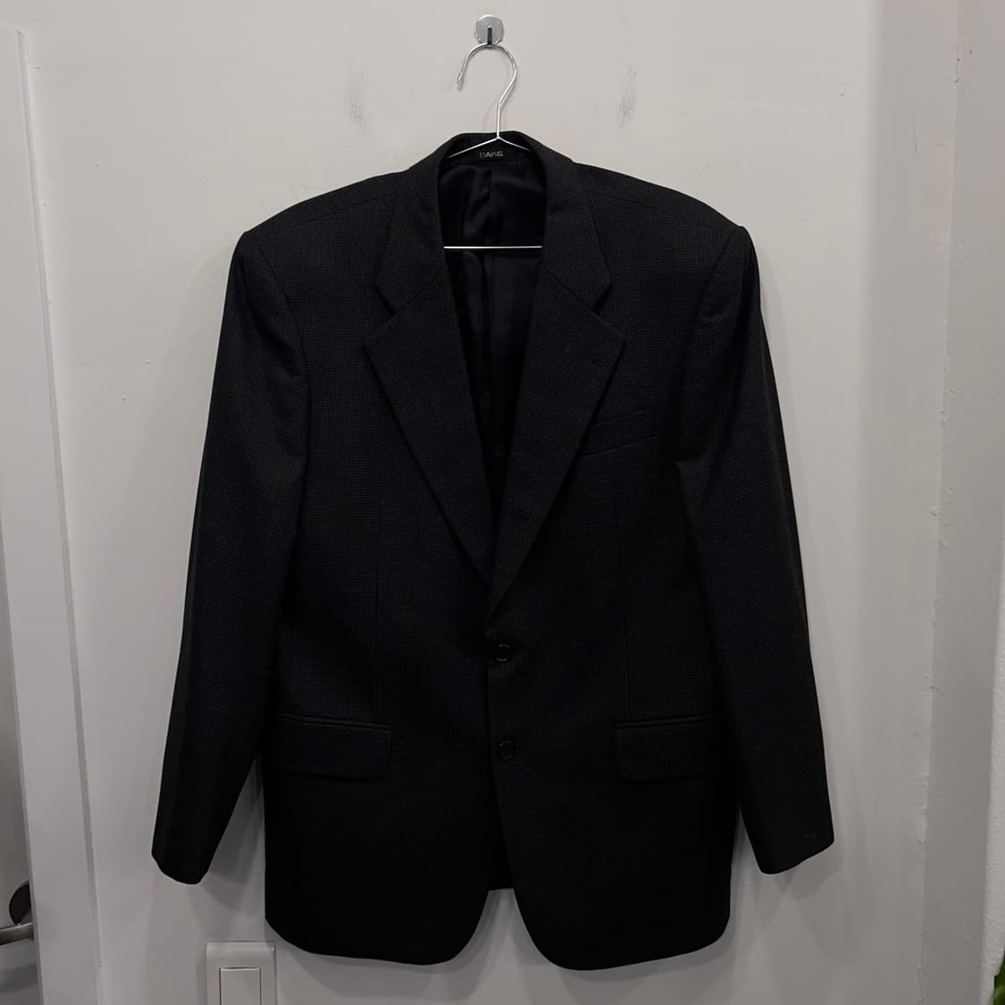 닥스 울 헤링본 깅엄체크 투버튼 정장 자켓 상품이미지2