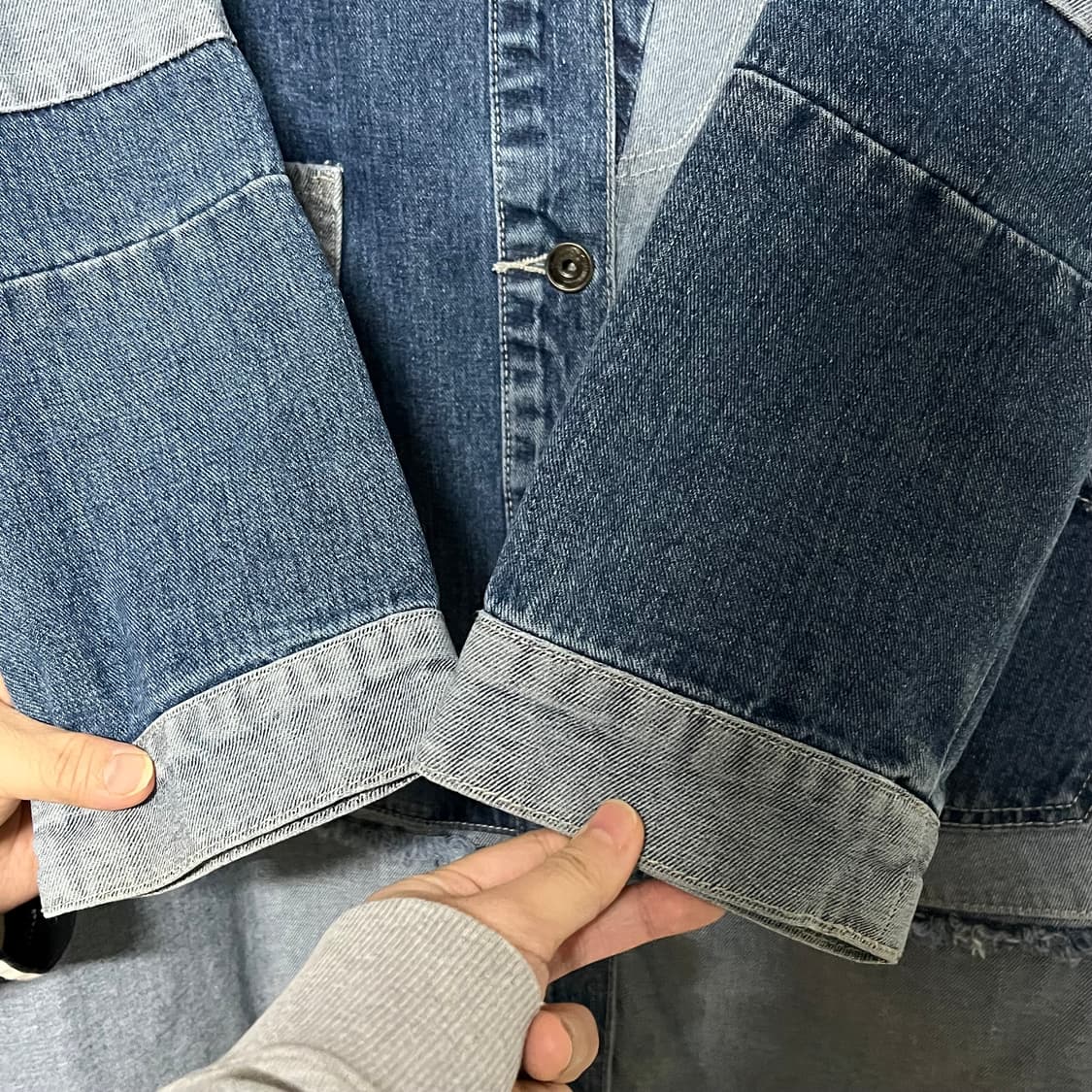 DENIM ITALY 데님 롱 자켓 S 상품이미지6